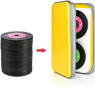72 Discos CD DVD VCD Plástico Estuche de Transporte Soporte Almacenamiento Organizador Bolsa Álbum Billetera Foto 1 de 4