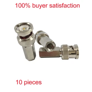 10 pieces Twist-on BNC Male RG59 Connector for CCTV cameras - Picture 1 of 1
