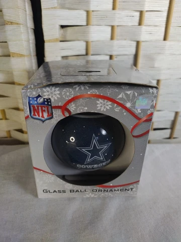 NFL Dallas Cowboys Ornament Authentic Glass Ball Official NEW Christmas Cover