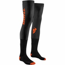 THOR MX Motocross Men's 2018 COMP Full Length Knee Brace Socks (Black) LG-XL