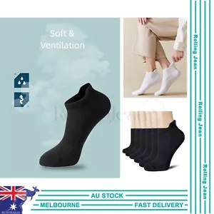 2 Pairs Cotton Short Socks Sport Ankle Cushion Odor Resistant Men Women low cut - Picture 1 of 5