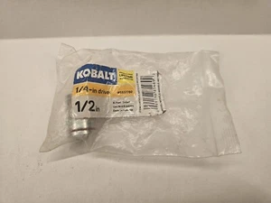 NEW, KOBALT 1/4 drive, 6 point, 1/2 shallow socket - Picture 1 of 1