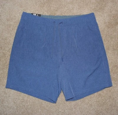 Nuevos Pantalones Cortos Para Hombre Eddie Bauer Pull On Grandes Azul Repelente al Agua UPF Elastizados Foto 1 de 2