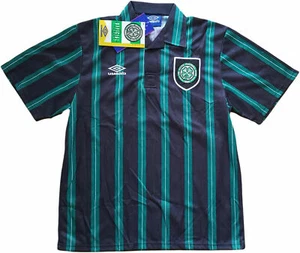 maglia Celtic football club vintage umbro 1992-93 home jersey retro scottish S - Foto 1 di 11