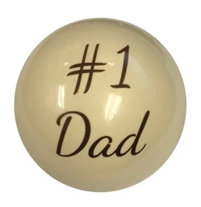 Pool/Billiards #1 Dad Custom Cue Ball Great Gift! Unique Fathers Day - Picture 1 of 1