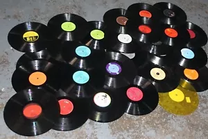 50 X Mixed 12” Vinyl Records Job Lot Bundle No Sleeves - Arts Crafts Etc - Picture 1 of 1