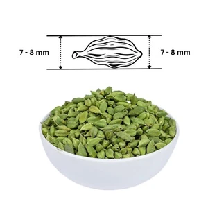 Organic 7-8 MM Green Cardamom Pods-Handpicked from Kerala, India - Fresh & Aroma - Picture 1 of 11