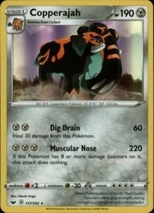 2x (SWSH01-137) Copperajah (Holofoil Raro) Pokemon Espada y Escudo Tarjeta # 137 - Imagen 1 de 1