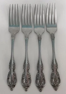 Oneida Pembrooke Renoir Set of 4 Dinner Forks *READ* - Picture 1 of 21