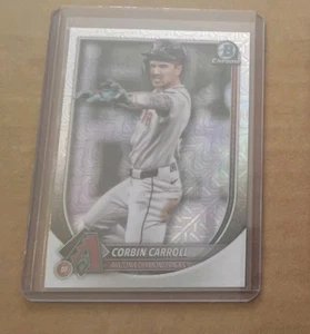 Corbin Carroll 2025 Bowman Chrome Mojo Refractor Image Variation SP Card #85 ARZ - Bild 1 von 3