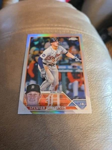 Scheda rifrattore 2023 Topps Chrome #7 Spencer Torkelson - Foto 1 di 2