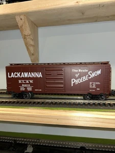 WEAVER 3-RAIL LACKAWANNA PHOEBE SNOW 40’ PS-1 BOXCAR O SCALE - Bild 1 von 4