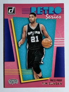 Donruss Retro Series 2019-20 prueba de prensa #6 Tim Duncan - Imagen 1 de 2