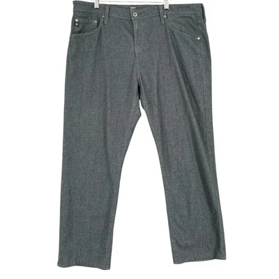 Pantalones rectos ajustados elásticos grises Adriano Goldschmied Everett 5 bolsillos 38 x 28 Foto 1 de 4