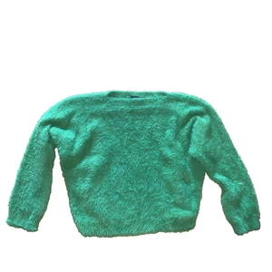 Today Plüschpullover Teddypullover Crop Gr. S 36 grün Pullover Damen - Bild 1 von 1