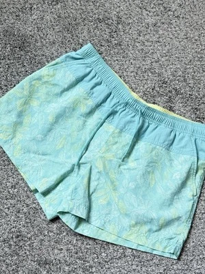 Pantalones Cortos COLUMBIA Para Mujer Talla M Floral Azul Teal Bolsas para Correr Bolsillos de Nylon Foto 1 de 4