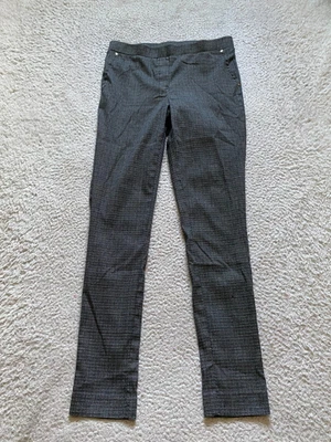 Pantalones ajustados Jones New York Signature para mujer a cuadros grises talla S (28 x 29) Foto 1 de 4