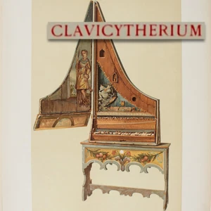 1888 Bellas Artes Litografía CLAVICYTHERIUM INSTRUMENTO DE TECLADO DE CUERDA MÁS ANTIGUO SOBREVIVIENTE - Imagen 1 de 5