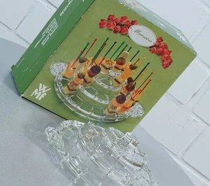 WMF Kristall Glas Käseigel Käsepyramide Käseplatte Cheese Server Vintage 70's - Picture 1 of 15