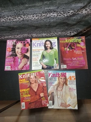 SC creative family circle easy knitting knit it! Simple magazines lot of 5 - Image 1 of 4