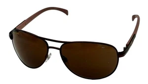 Gafas de sol Perry Ellis marrón para hombre metal aviador marrón, lentes marrones PE23.  4 - Imagen 1 de 13