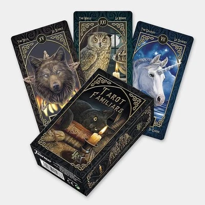TAROT FAMILIARS by Lisa Parker Cats Horses Owls Animals Fournier 2020