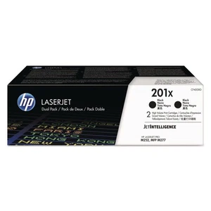 Pack de 2 toners LaserJet noir haute capacité HP Inc. HP 201X (CF400X-D) d'origine - Photo 1/9