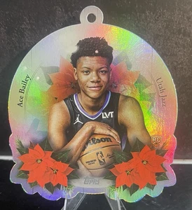 2025-26 Topps Holiday Ace Bailey RC Oversized Die-Cut Ornament Card #DCO-AB NBA - Bild 1 von 2