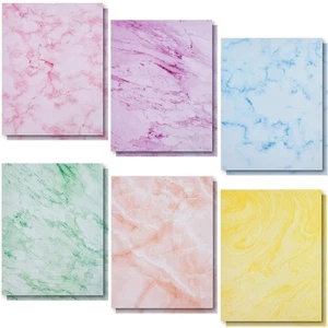 Marmor Schreibwaren Papier in 6 Farben, Letter-Format - 8,5 x 11 Zoll - 96 Blatt... - Bild 1 von 9