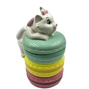 Biscottiera Disney Aristogatti Maria Macaron Rosa Ceramica Decorazione Cucina Dolce - Foto 1 di 7