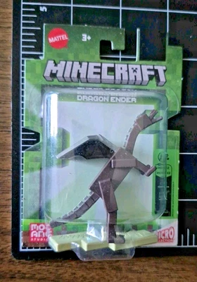 Mattel Minecraft Película Micro Colección FIN Mini Mob Square Ender Dragon Figura Foto 1 de 4