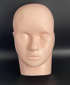 Silicone Mannequin Head – Lash Makeup Training or Creepy Halloween Prop Décor - Picture 1 of 11