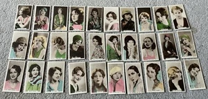 Cavanders ARMY CLUB CIGARETTES CARDS FULL SET 30 Cinema Stars - Picture 1 of 3