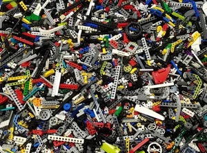 LEGO Bulk Lot 1 Pound lbs Technic Mindstorms Bricks Gears Pins Liftarms Grab Bag - Picture 1 of 1