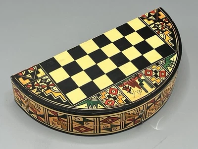 Aztec/Mayan/Incas vs. Conquistadors Complete Folding Wood Chess Set *New - Image 1 of 4