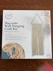 NEU Freeform Handwerk Makramee Wandbehang Kit einfache Montageanleitung zum Selbermachen - Bild 1 von 2