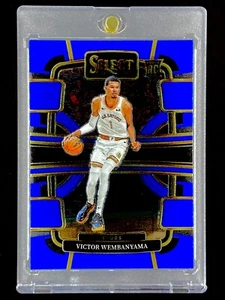 VICTOR WEMBANYAMA BLUE ROOKIE RC Card Panini Select 2023-24 NBA - SPURS - Picture 1 of 9