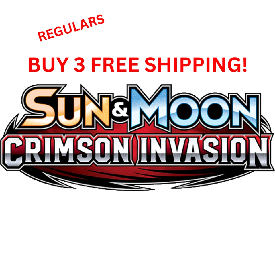 CRIMSON INVASION Pokémon TCG 1 - 111 - PICK YOUR OWN REGULARS LP/NM 3+ FREE SHIP - Image 1 of 1