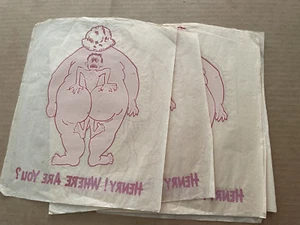 Vintage 1970's T-SHIRT IRON-ON Transfer Man Stuck Lady Buttocks HENRY Where R U - Picture 1 of 3