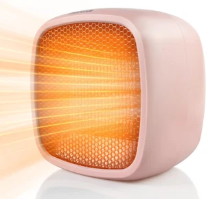 Portable Space Heater, 1000W/800W Ceramic Electric Heater, Compact Small Warmer - Picture 1 of 12