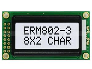 5V Wide Angle 8x2 LCD Module Character Display w/Tutorial,HD44780,Black White - Picture 1 of 5