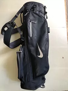 Nike Sport Lite Golf Bag Black Equa Flex Strap - Picture 1 of 11