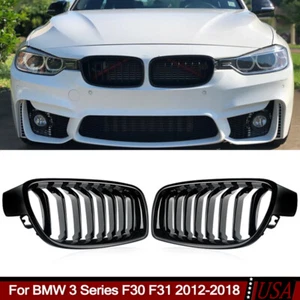 Cubierta de parrilla delantera negra brillante para BMW F30 F31 320i 328i 2012-2018 - Imagen 1 de 17