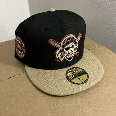 NWT Pittsburgh Pirates New Era Fitted Hat Club Rust Belt Patch MLB Sz Size 7 1/2 - Image 1 of 4