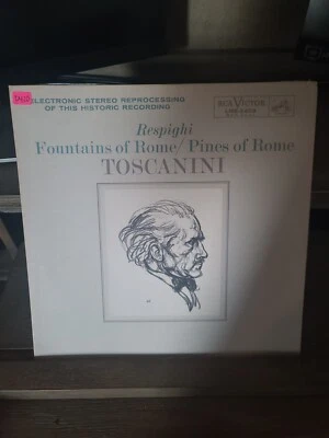 TOSCANINI-RESPIGHI-FOUNTAINS of ROME-ORIGINAL RCA VICTOR RED SEAL LME-2409 VINYL - Image 1 of 4