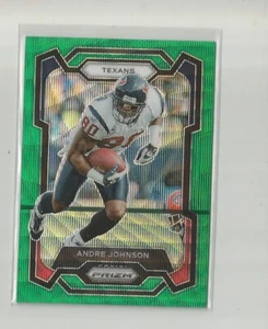 Panini Prizm 2023 ANDRE JOHNSON Green Wave Prizm - Foto 1 di 1