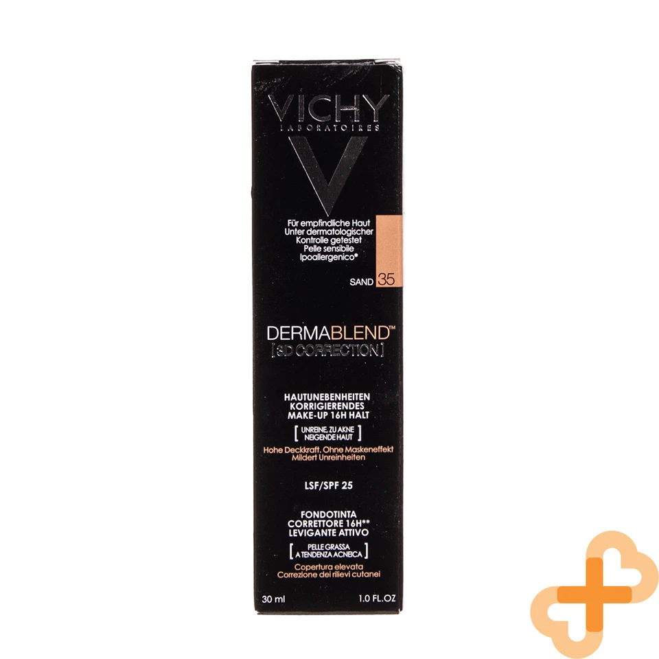 Vichy Dermablend 3D Correction SPF25 30ml Corrective Foundation 16H 30 Sand - Image 1 of 4