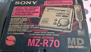 Raro nuovo Sony MD Walkman MZ-R70 minidisco lettore portatile registratore digitale NOS - Foto 1 di 7