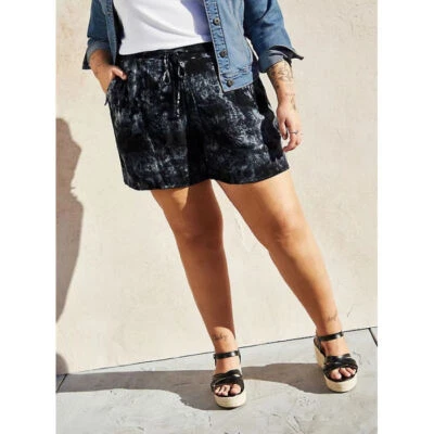 Pantalones Cortos de Gasa Tórrida Talla 1X Bolsillos Pierna Ancha Tiro Alto Grunge Capricho Foto 1 de 4