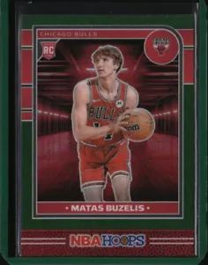 24/25 2024/25 Panini Hoops Green Premium #241 Matas Buzelis Chicago Bulls - Picture 1 of 2